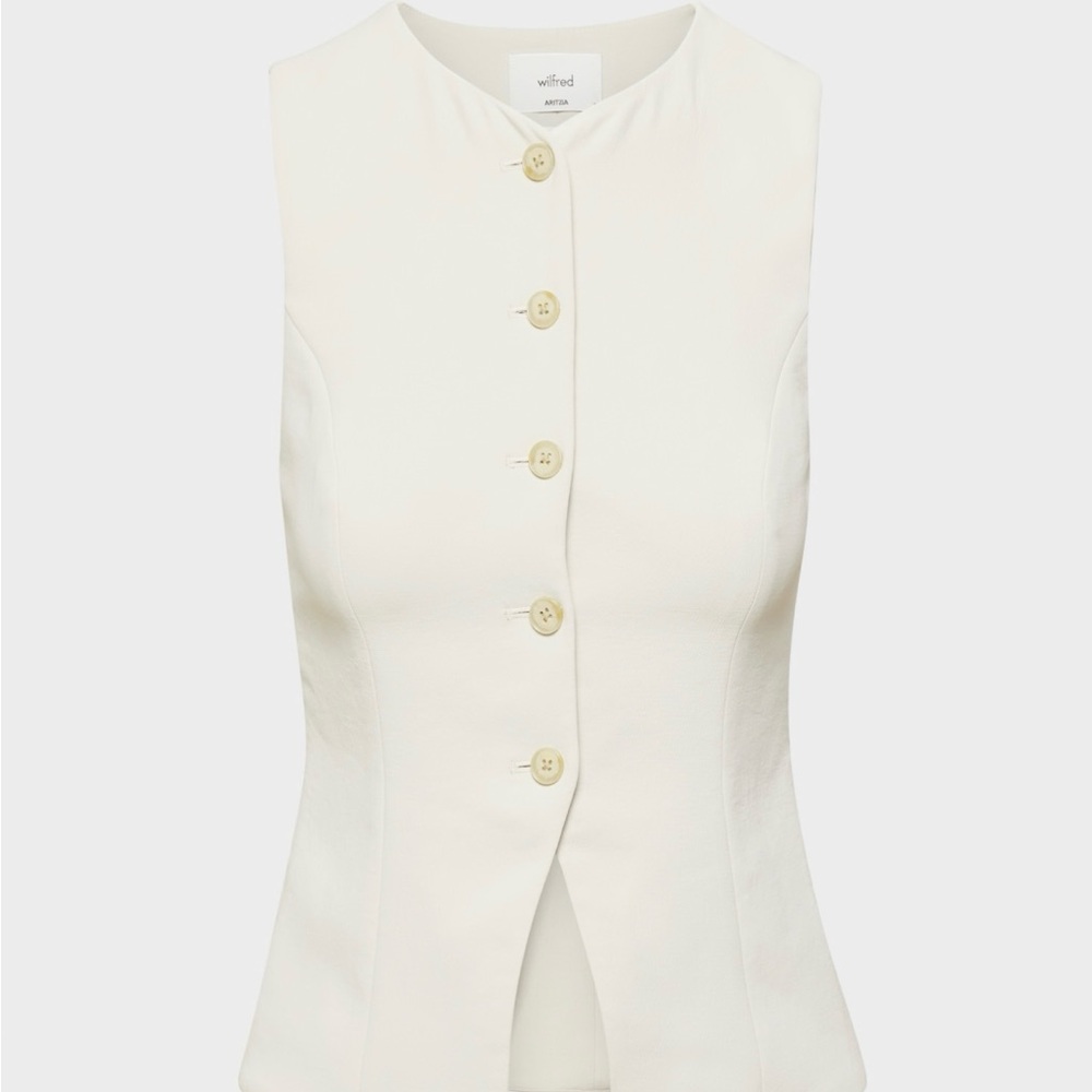 Aritzia Size 2 Cream Vest
